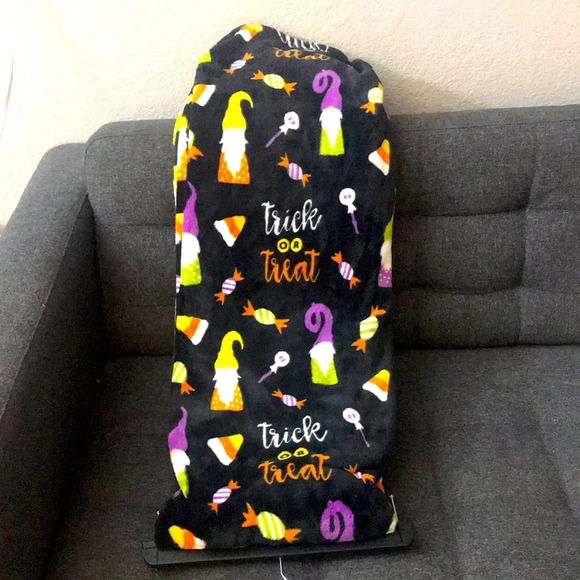Trick or Treat Gnome Decorative Throw - Picture 1 of 2